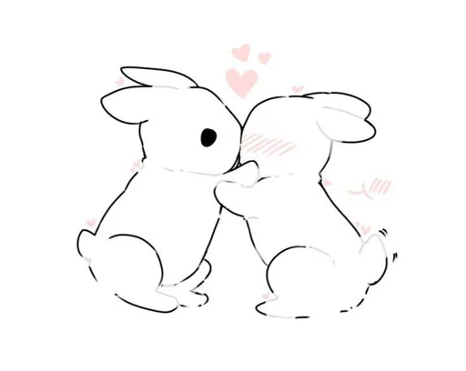 ❤️ Стикер «Cute Милые» для Telegram