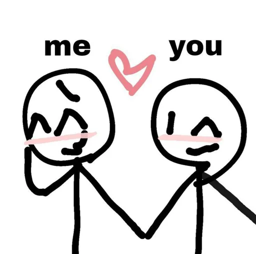 ❤️ Стикер «Cute Милые» для Telegram