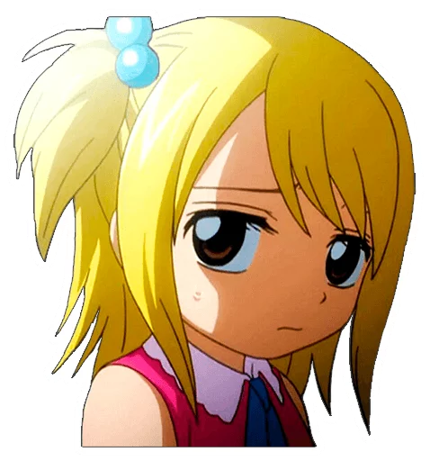 😞 Стикер «Lucy Heartfilia» для Telegram