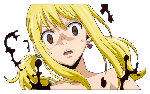 😱 Стикер «Lucy Heartfilia» для Telegram