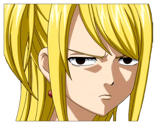 😒 Стикер «Lucy Heartfilia» для Telegram