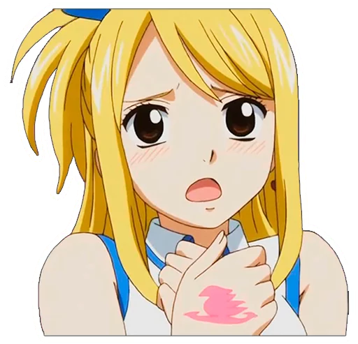 😪 Стикер «Lucy Heartfilia» для Telegram