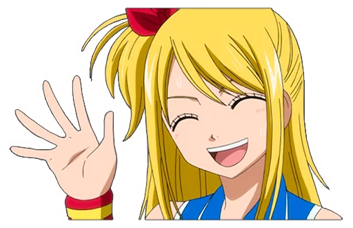 👋 Стикер «Lucy Heartfilia» для Telegram