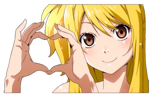 ❤ Стикер «Lucy Heartfilia» для Telegram