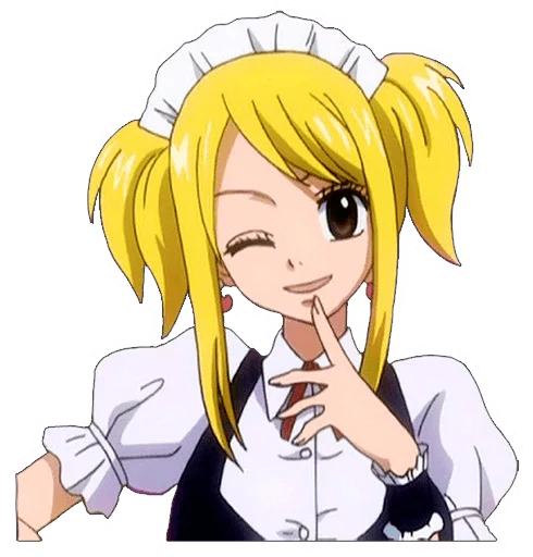 😉 Стикер «Lucy Heartfilia» для Telegram