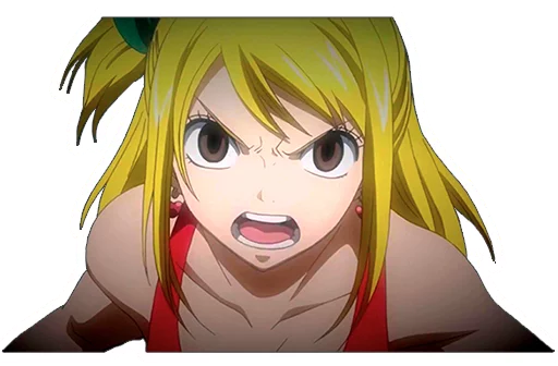 😠 Стикер «Lucy Heartfilia» для Telegram