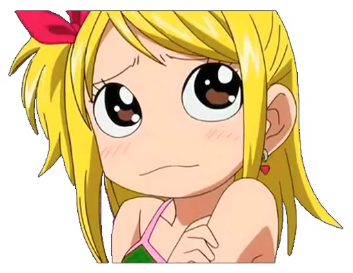 🤔 Стикер «Lucy Heartfilia» для Telegram