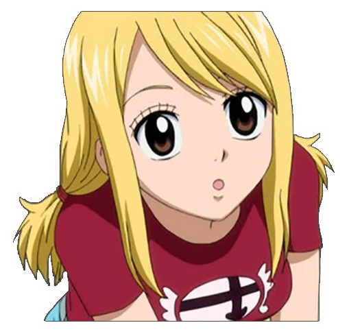 😶 Стикер «Lucy Heartfilia» для Telegram