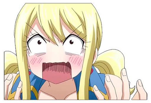 😣 Стикер «Lucy Heartfilia» для Telegram