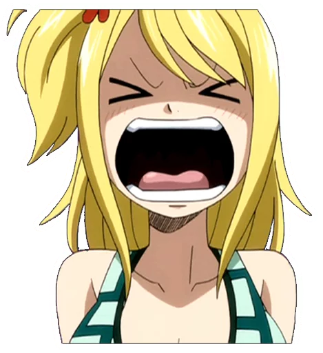 😫 Стикер «Lucy Heartfilia» для Telegram