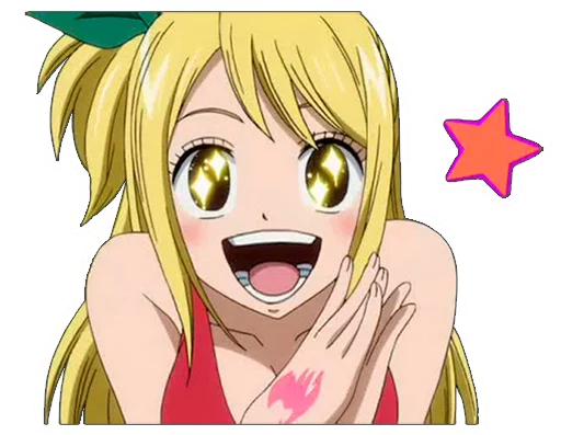 😃 Стикер «Lucy Heartfilia» для Telegram