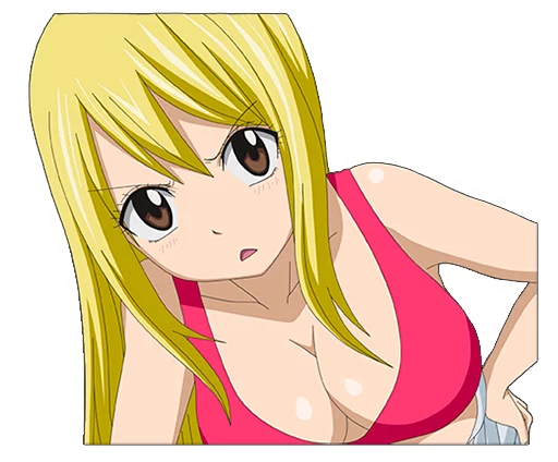 😬 Стикер «Lucy Heartfilia» для Telegram