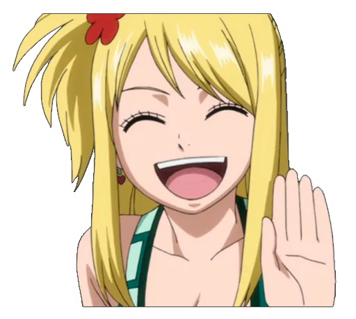 😊 Стикер «Lucy Heartfilia» для Telegram