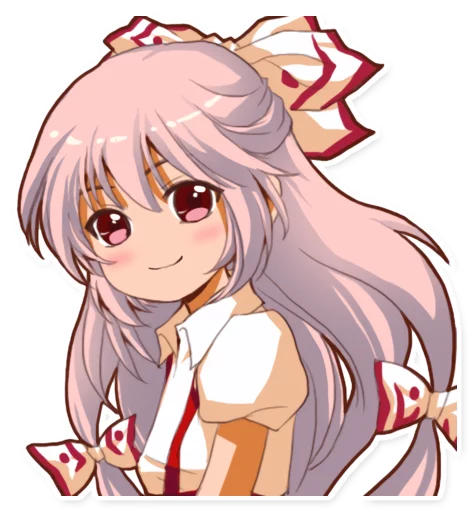 Стикерпак Cute Mokou для Telegram