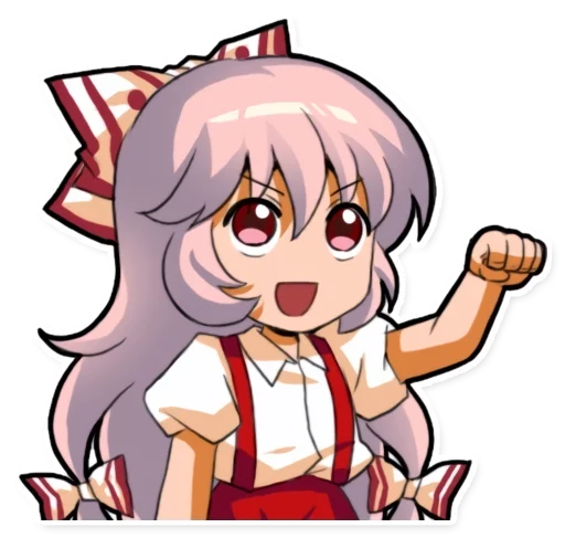 🙂 Стикер «Cute Mokou» для Telegram