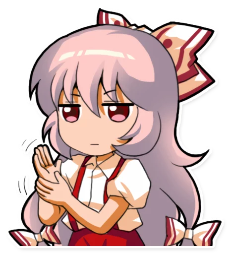 😔 Стикер «Cute Mokou» для Telegram