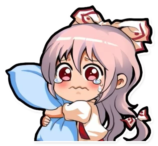 😥 Стикер «Cute Mokou» для Telegram