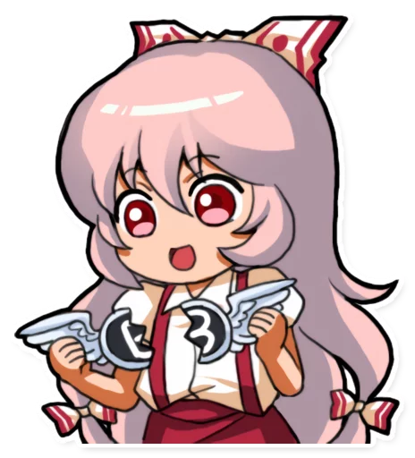 😳 Стикер «Cute Mokou» для Telegram
