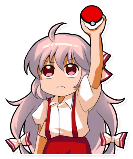 🙄 Стикер «Cute Mokou» для Telegram