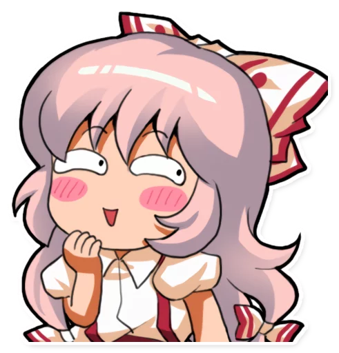 😏 Стикер «Cute Mokou» для Telegram