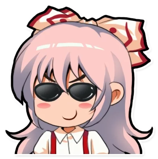 😎 Стикер «Cute Mokou» для Telegram
