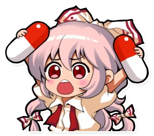 💊 Стикер «Cute Mokou» для Telegram