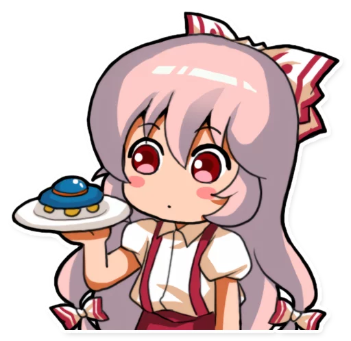 🚀 Стикер «Cute Mokou» для Telegram