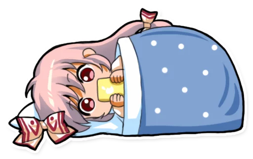 🛌 Стикер «Cute Mokou» для Telegram