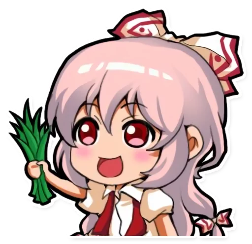 😀 Стикер «Cute Mokou» для Telegram