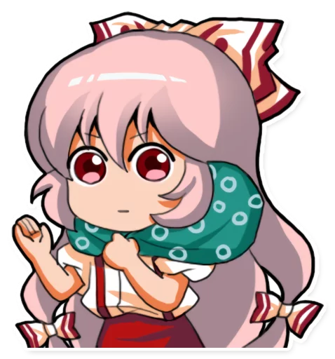 🖐 Стикер «Cute Mokou» для Telegram