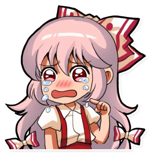 😰 Стикер «Cute Mokou» для Telegram