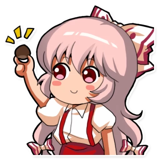 😊 Стикер «Cute Mokou» для Telegram