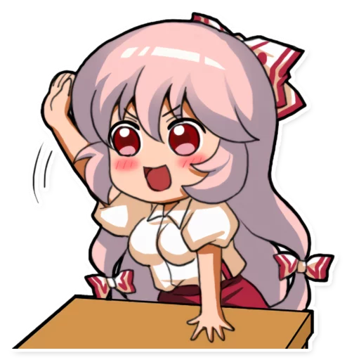 😙 Стикер «Cute Mokou» для Telegram