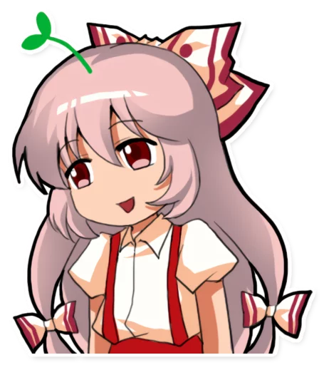 ☺️ Стикер «Cute Mokou» для Telegram