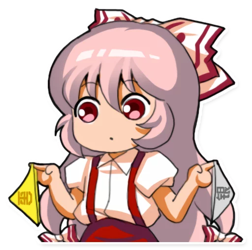 🤔 Стикер «Cute Mokou» для Telegram