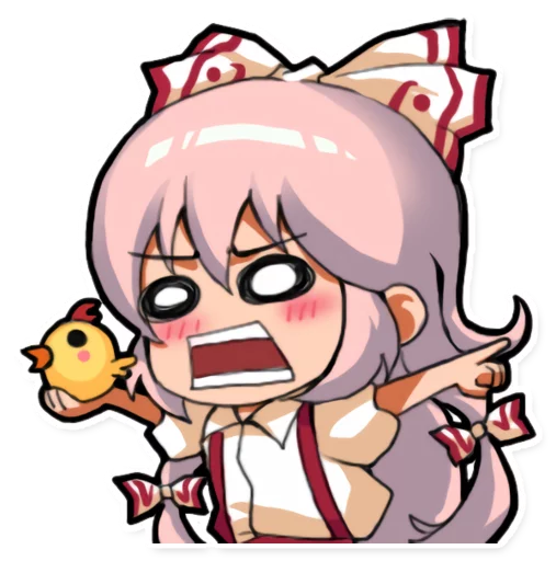 😡 Стикер «Cute Mokou» для Telegram