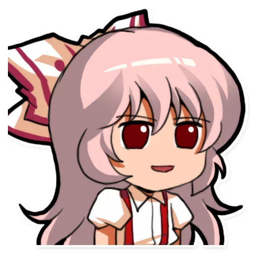 😕 Стикер «Cute Mokou» для Telegram