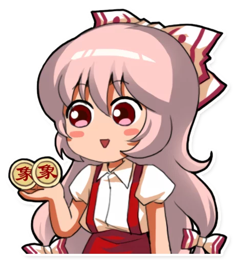 🎲 Стикер «Cute Mokou» для Telegram
