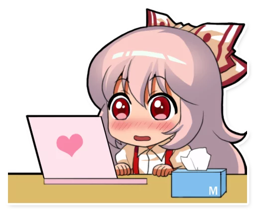 💻 Стикер «Cute Mokou» для Telegram