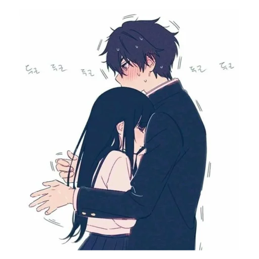 🥺 Стикер «Cute anime love» для Telegram