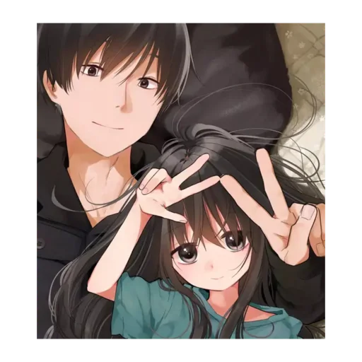 🤗 Стикер «Cute anime love» для Telegram
