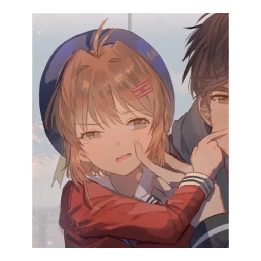 👉 Стикер «Cute anime love» для Telegram