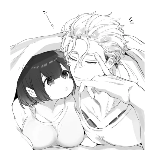 🤤 Стикер «Cute anime love» для Telegram