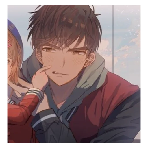 👈 Стикер «Cute anime love» для Telegram