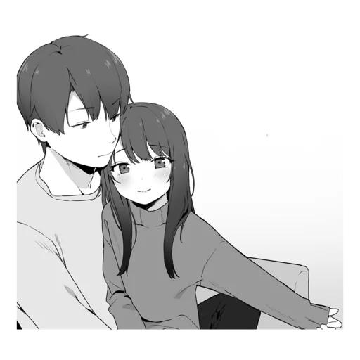 😌 Стикер «Cute anime love» для Telegram