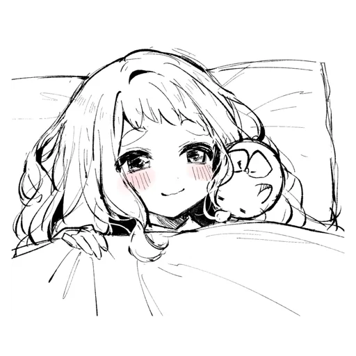 😴 Стикер «Cute anime love» для Telegram