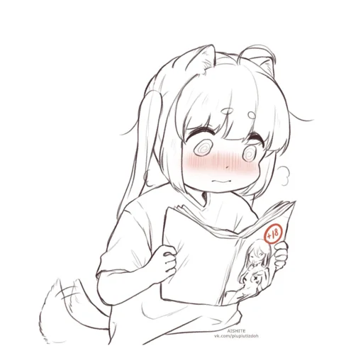 🔞 Стикер «Cute anime love» для Telegram