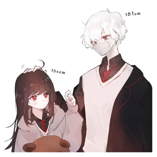 👼 Стикер «Cute anime love» для Telegram
