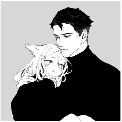 🫂 Стикер «Cute anime love» для Telegram