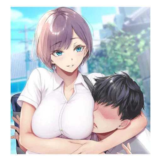 👾 Стикер «Cute anime love» для Telegram
